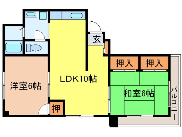 マンション翠の物件間取画像